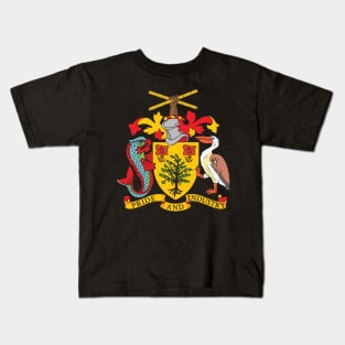 Barbados Coat of Arms Kids T-Shirt